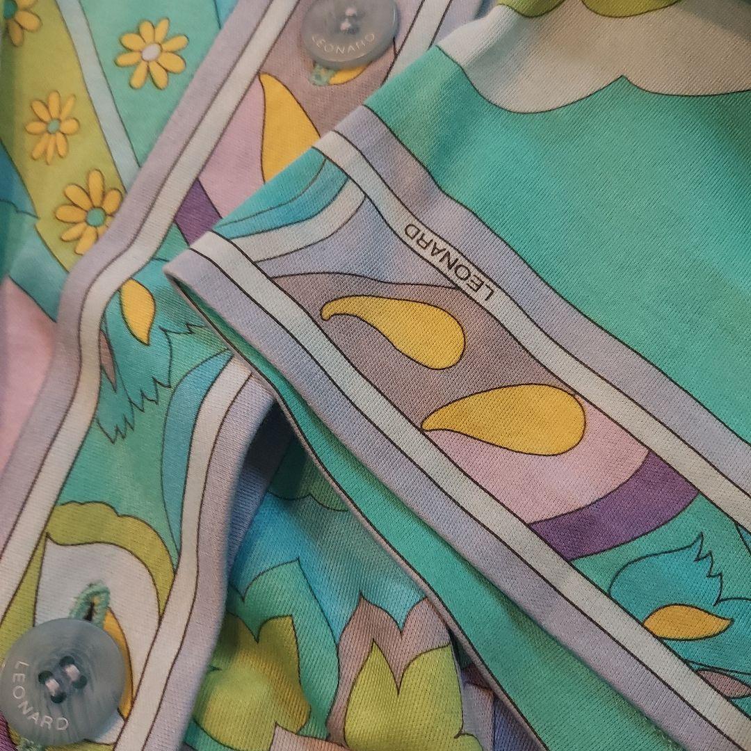 LEONARD フラワー・パターン 半袖Tシャツ