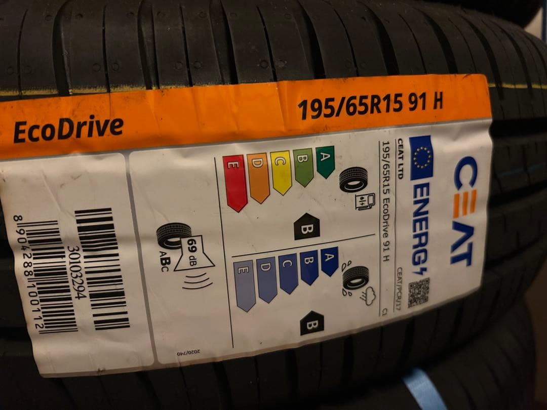 新品！CEAT EcoDrive 195/65R15 4本 都内2024後半製
