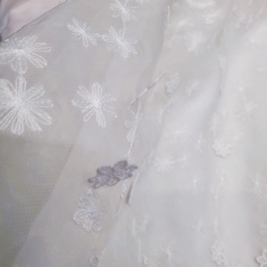 MUVEIL 花柄刺繍 レースフレアスカートタグ付きサイズ36