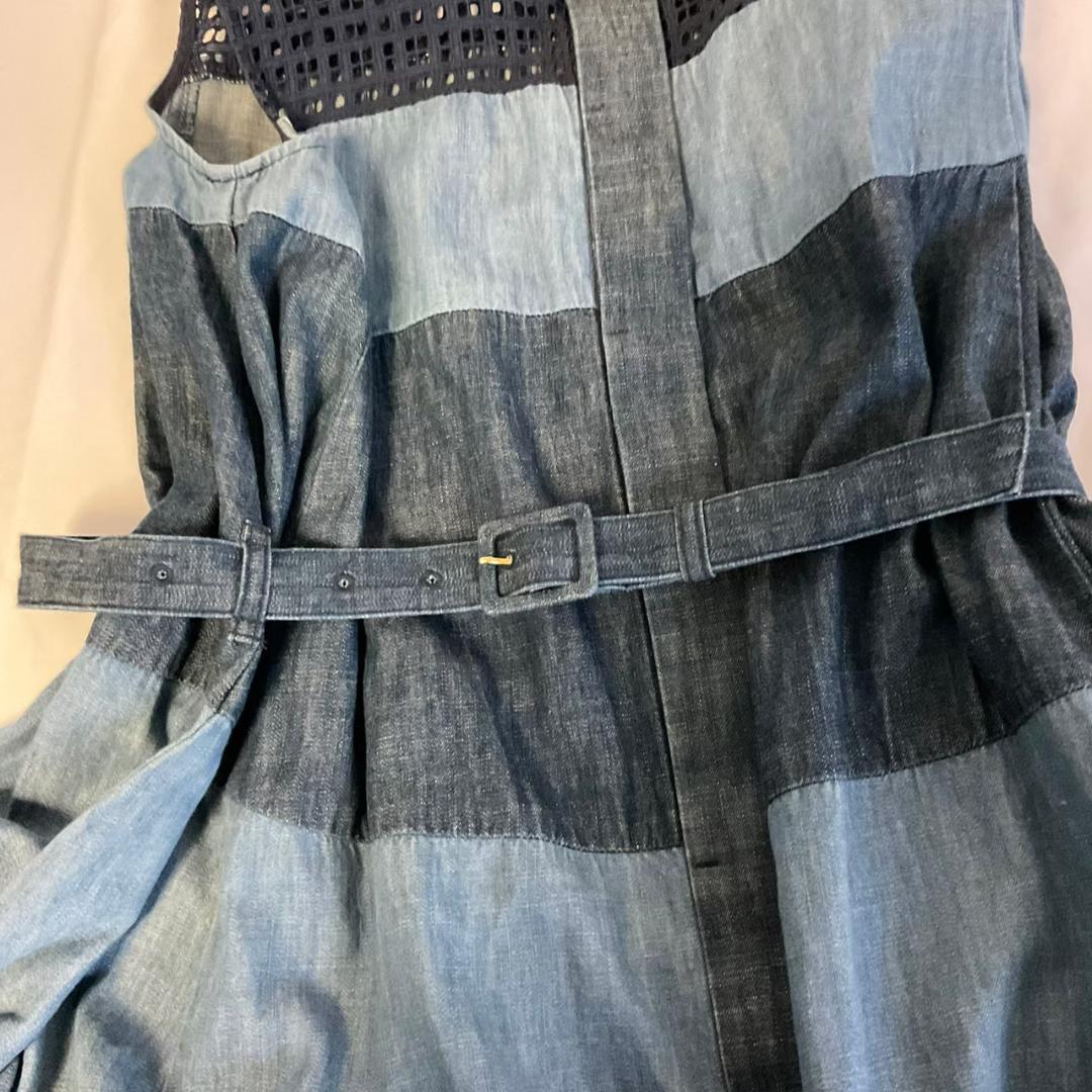 BLUE LABEL CRESTBRIDGE デニムワンピース ノースリーブ