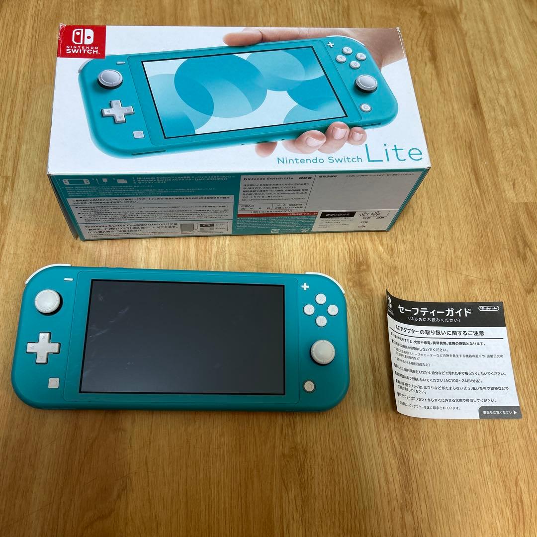 Nintendo Switch Lite ターコイズ 本体 箱、説明書付き