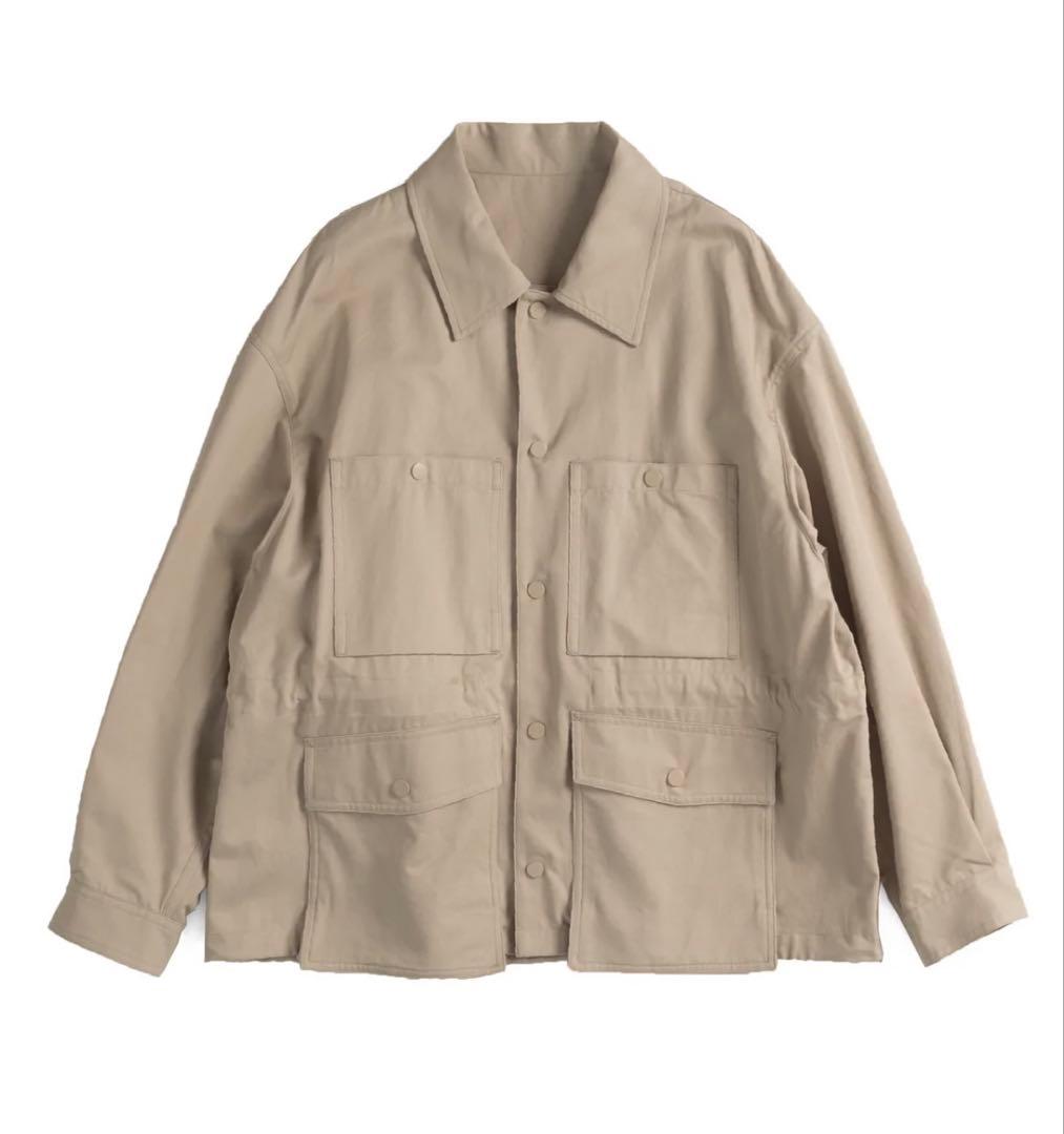 コルニエ cornier フィンクスコットン ギャバジンユーティリティブルゾン