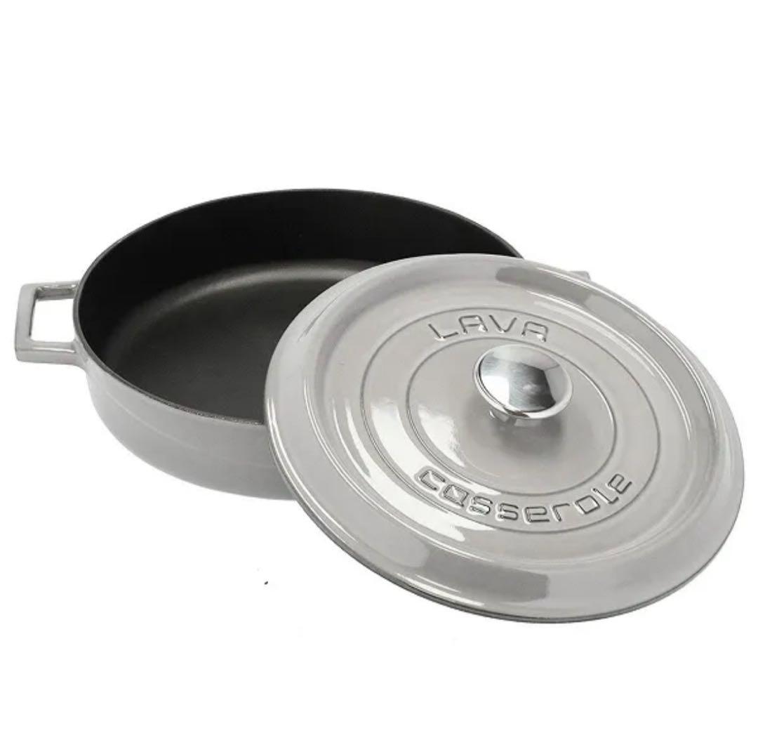 LAVA マルチキャセロール マジョリカグレー 24cm 無水調理 キャンプ
