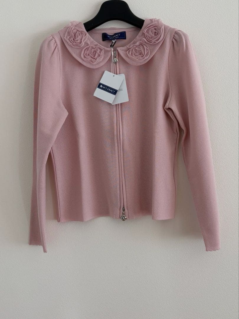 エムズグレイシー　ダブルジップアップカーディガン40サイズ