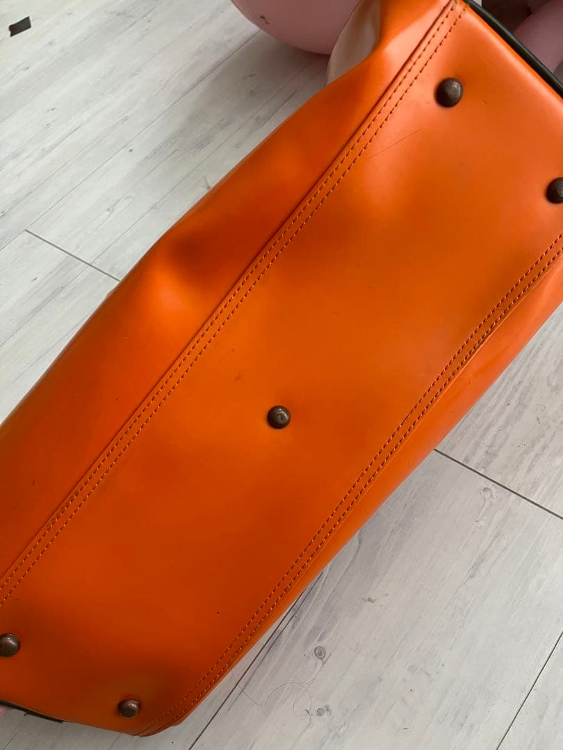 vondotchオレンジボストンバッグ