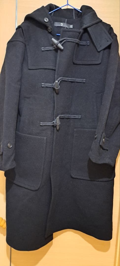 いちごみるく　+J　ウールオーバーサイズダッフルコート　XS 　ブラック