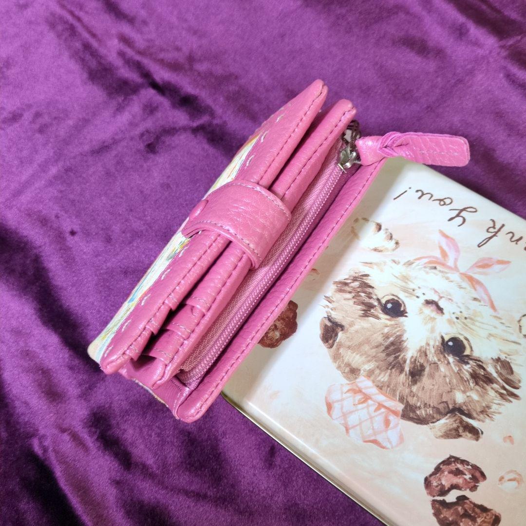 【希少・廃盤】マンハッタナーズ 二つ折り財布 猫のスタディ ライブリーパース