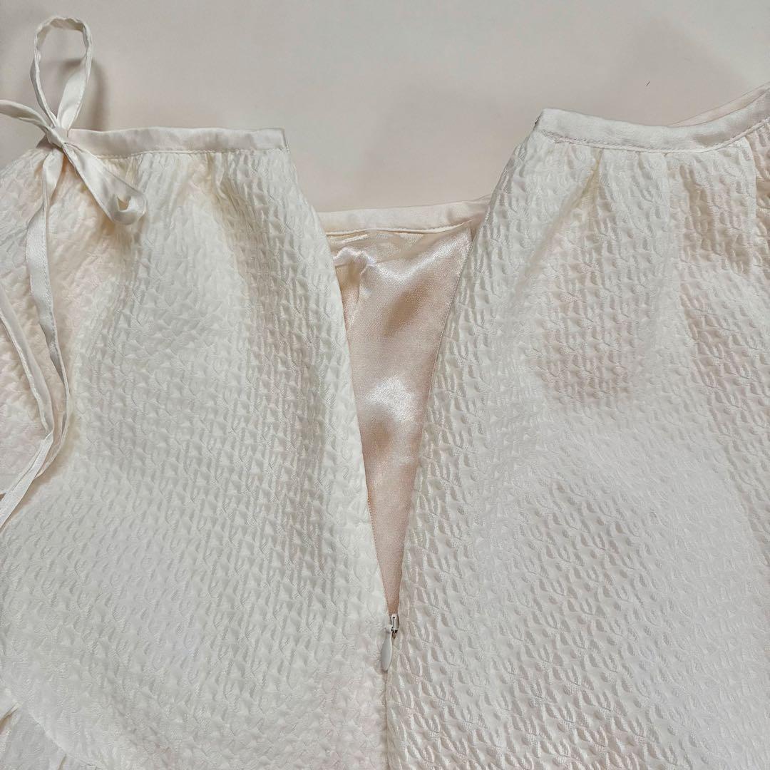 【人気✨完売】Bluelea ☆ ブルレア ジャガードスカート　白 36