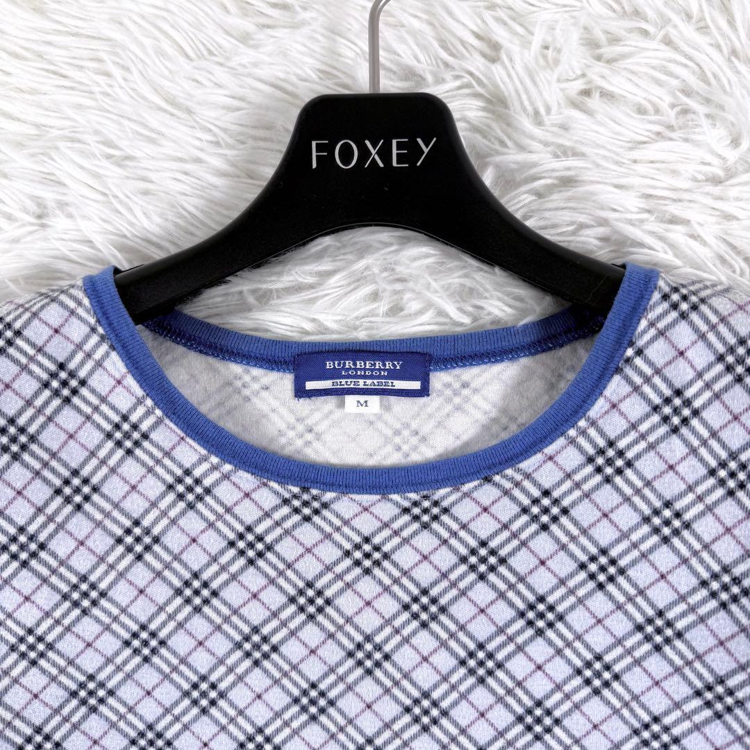y2k✨ バーバリーブルーレーベル ノバチェック 半袖 カットソー Mサイズ