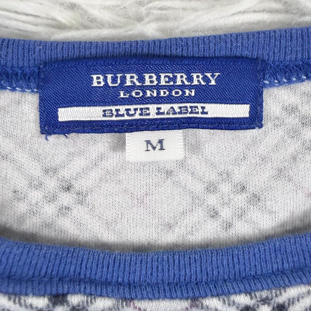 y2k✨ バーバリーブルーレーベル ノバチェック 半袖 カットソー Mサイズ