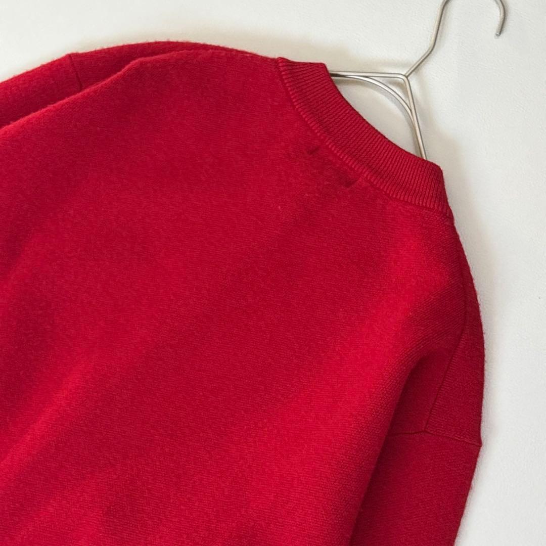 美品✨イエナ ダブルフェイスニットカーディガン 金ボタン 赤