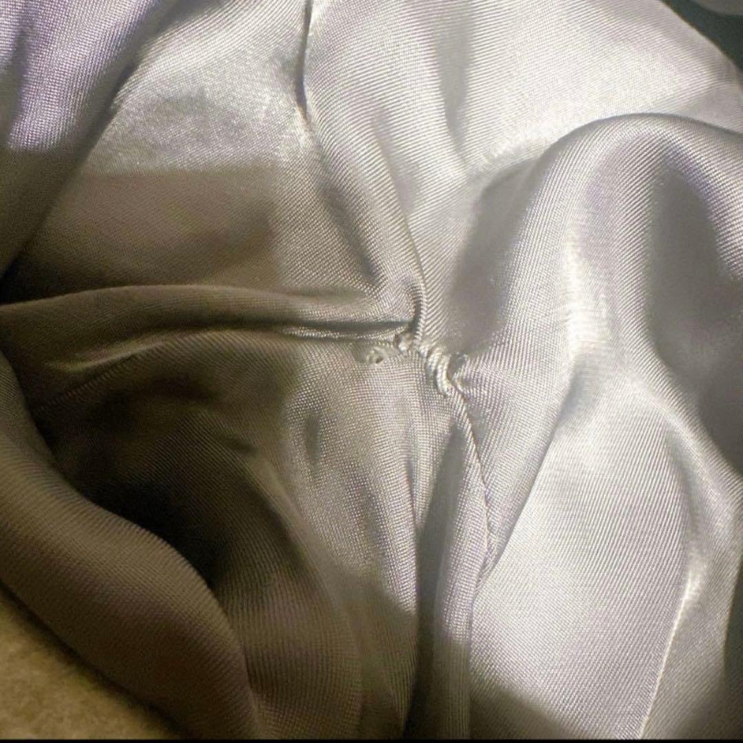 極美品 アマカ ロングコート グレー レッキスファー カシミヤ混 ベルト付 L