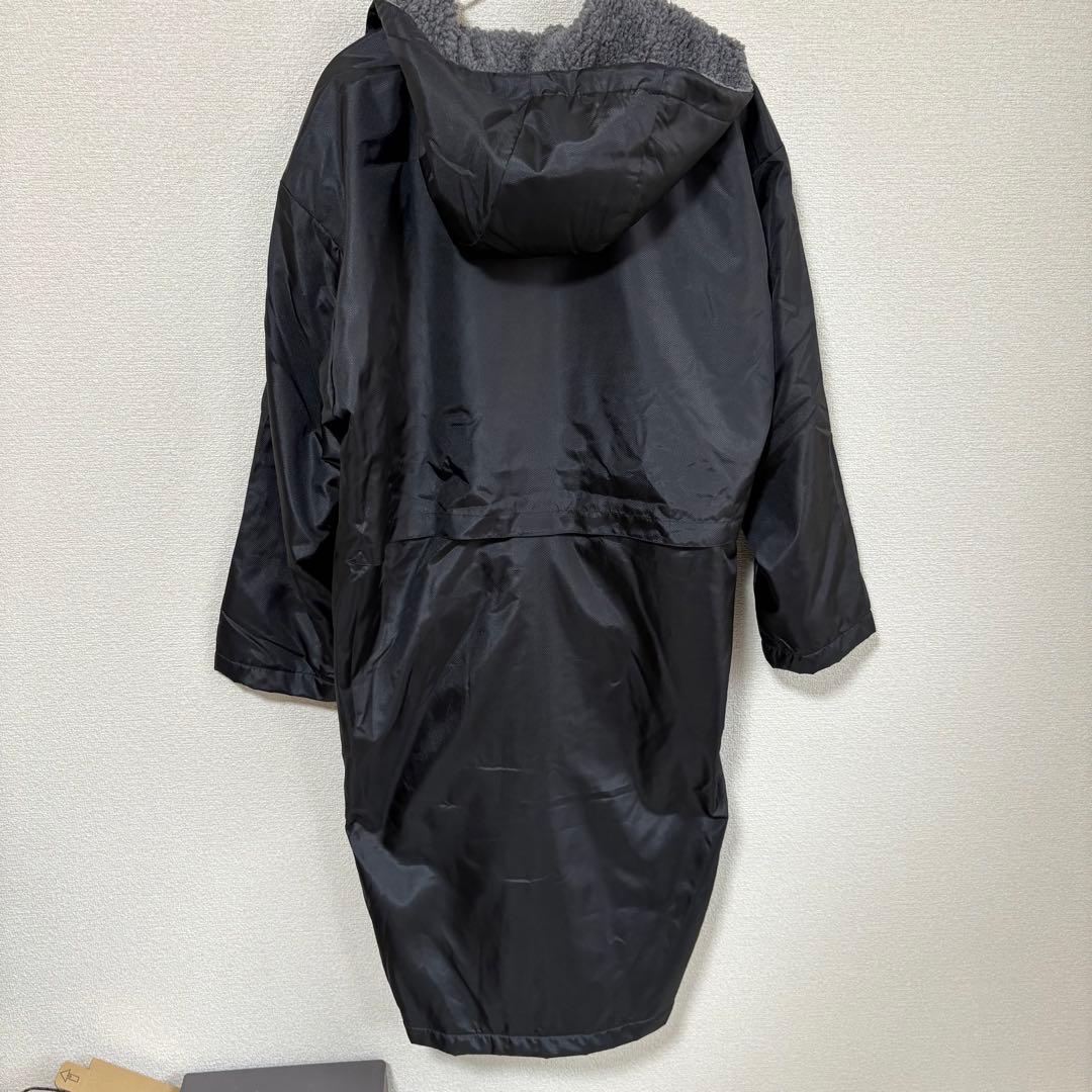 【新品】ミズノ　中綿ロングボアコートブラックM